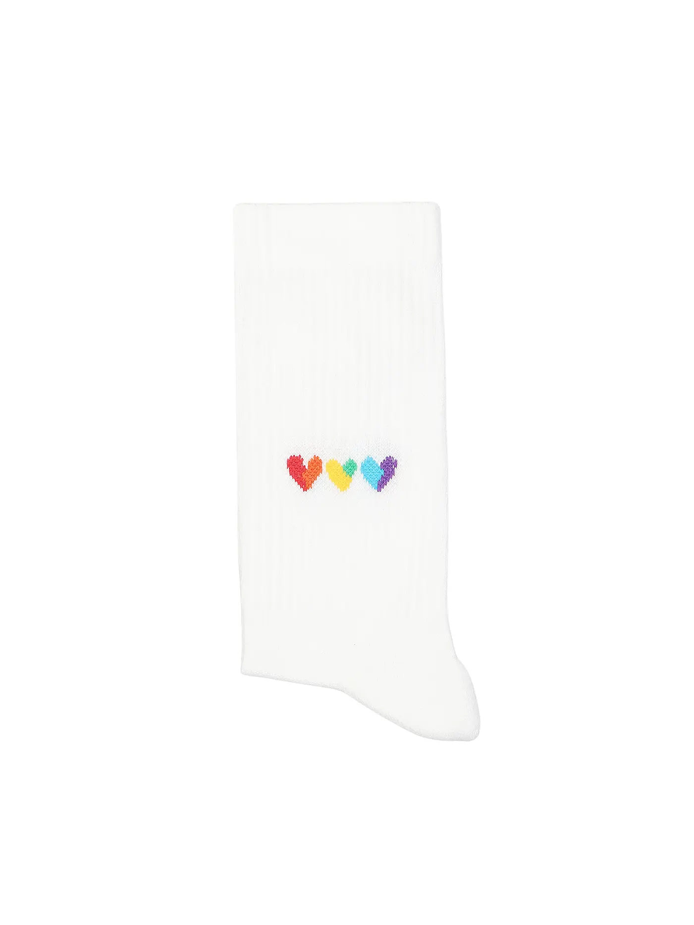 OOLEY | Socken ICON pink smile | weiss